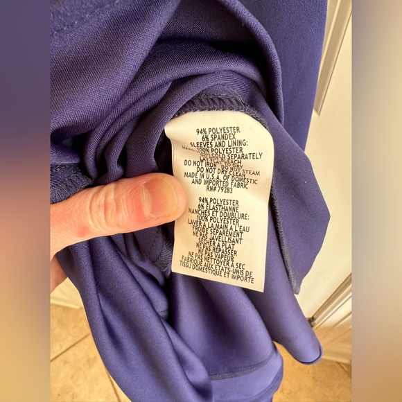 Alex Evenings Mother Of The Bride Dress Embellished Beaded Sleeves Size 4 - Picture 12 of 13